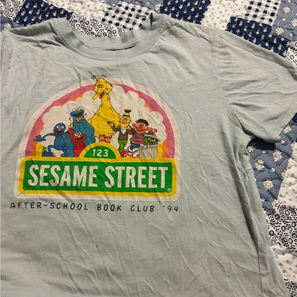 Sesame Street T-Shirt - Light Blue - Picture 1 of 5